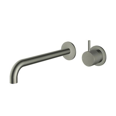 Hotbath Cobber X Afbouwdeel - voor wastafelmengkraan - 25cm uitloop - Geborsteld Nikkel CX105EXT25GN