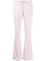 Courrèges pantalon Interlock à coupe évasée - Rose