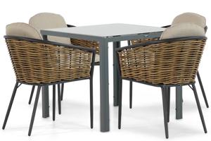 Lifestyle Nice/Venustas 85 cm dining tuinset 5-delig