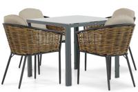 Lifestyle Nice/Venustas 85 cm dining tuinset 5-delig - thumbnail