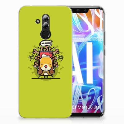Huawei Mate 20 Lite Telefoonhoesje met Naam Doggy Biscuit Huawei Mate 20 Lite Telefoonhoesje met Naam Doggy Biscuit