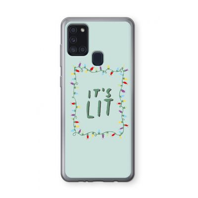 It's Lit: Samsung Galaxy A21s Transparant Hoesje