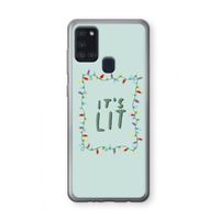 It's Lit: Samsung Galaxy A21s Transparant Hoesje