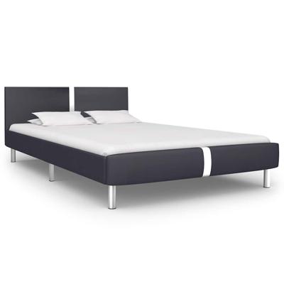 Bedframe zonder matras 135x190 cm kunstleer zwart