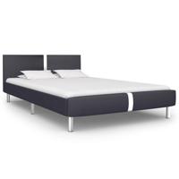 Bedframe zonder matras 135x190 cm kunstleer zwart - thumbnail
