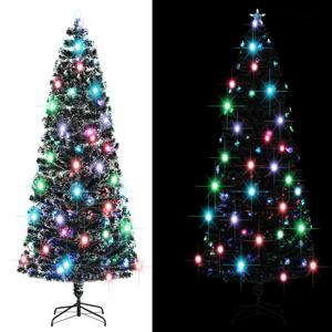 VidaXL Kerstboom met LED en standaard 240 cm glasvezel