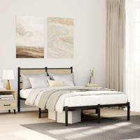 Bedframe zonder matras metaal sonoma eikenkleurig 120x190 cm