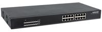 Intellinet 560993 netwerk-switch Unmanaged L2 Gigabit Ethernet (10/100/1000) Power over Ethernet (PoE) 1U Zwart - thumbnail