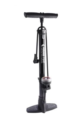 SKS Mirage vloerpomp staal met meter dualhead