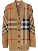 Burberry cardigan à motif Vintage Check - Marron