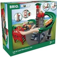 Brio World Grand Circuit Multimodal Platform - Box 32 pezzi - Circuito ferroviario in legno - Ravensburger - Da 3 anni - 33887