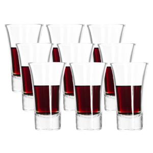 Shotglazen - set 9x - 80 ml - glas - borrelglazen