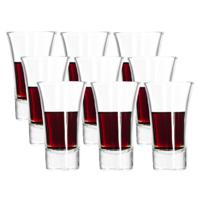 Shotglazen - set 9x - 80 ml - glas - borrelglazen - thumbnail