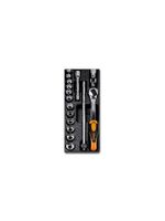 Beta Harde voorgevormde inzetbakken met assortiment gereedschap T101 - 024240101