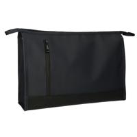 Traveller Toilettas rubberen bodem donkerblauw 30cm x 19,5cm