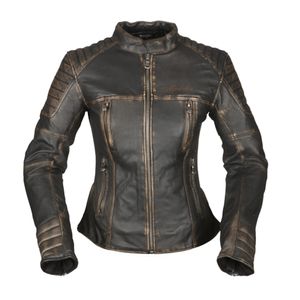 MODEKA Kalea Lady, Leren motorjas dames, Zwart