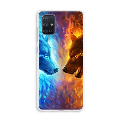 Fire & Ice: Galaxy A71 Transparant Hoesje