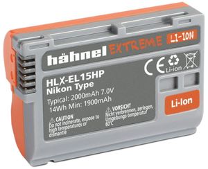 Camera-accu EN-EL15 / EN-EL15B voor Nikon - Hähnel HLX-EL15HP Extreme