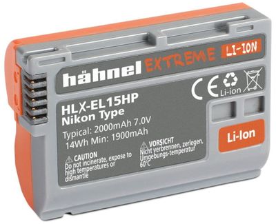 Camera-accu EN-EL15 / EN-EL15B voor Nikon - Hähnel HLX-EL15HP Extreme