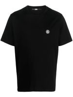 Karl Lagerfeld t-shirt en coton biologique à patch logo - Noir