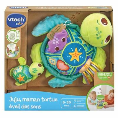 Knuffel Vtech Baby Juju, Mother Turtle + 6 Maanden Gerecycled Muzikaal