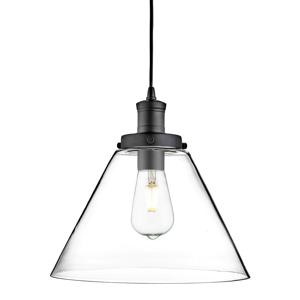 Searchlight Hanglamp Pyramid Ø 29cm zwart 3228BK