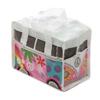 Lunchtas - Volkswagen - roze - 4 liter - 16 x 21 x 12 cm - lunchtrommel - picknick/strand   - - thumbnail