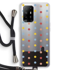 Bollen: Oppo A94 5G Transparant Hoesje met koord