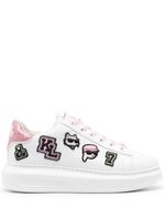 Karl Lagerfeld baskets K/Ikonik Kapri Karl Varsity - Blanc