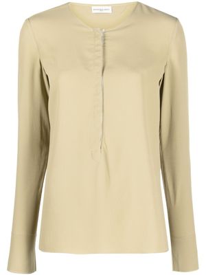 Veronique Leroy blouse à encolure ronde - Vert