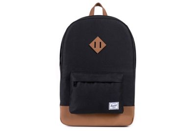 Herschel Heritage Rugzak - Black/Tan Herschel Heritage Rugzak - Black/Tan