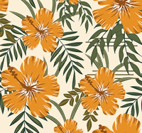 Slaapkamer behang met bloemen patroon