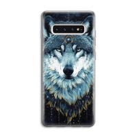 Darkness Wolf: Samsung Galaxy S10 4G Transparant Hoesje Darkness Wolf: Samsung Galaxy S10 4G Transparant Hoesje