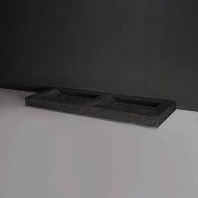 Wastafel Forzalaqua Stockholm Hardsteen Gezoet Zonder Kraangat 160,5x51,5x9 cm Forzalaqua
