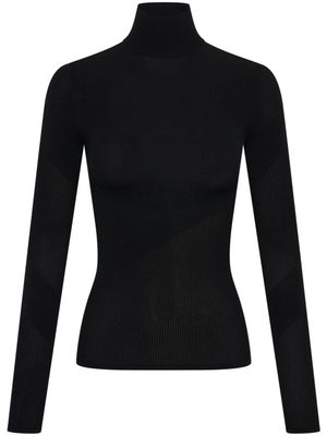 Dion Lee haut Helix en maille - Noir