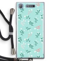 Small white flowers: Sony Xperia XZ1 Transparant Hoesje met koord