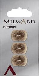 Milward Fantasievorm Knoop Beige 17mm (3 stuks)