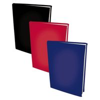 Assortiment rekbare boekenkaften A4 - Zwart, Blauw en Rood - 3 stuks - thumbnail