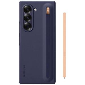 Samsung Slim S Pen Case Samsung Galaxy Z Fold6 5G Navy Met borgring voor Samsung S Pen