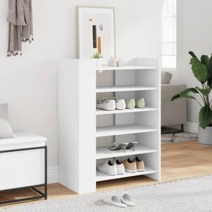 VidaXL Schoenenkast 74,5x37,5x100 cm bewerkt hout wit