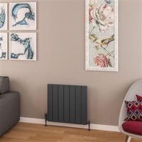 Eastbrook Withington radiator 65x60cm aluminium 697W antraciet - thumbnail