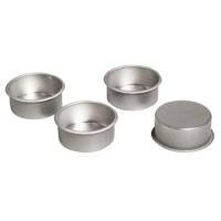 Metalen waxinelicht houders 12x stuks - Kerststukjes maken of kaarsen onderdelen