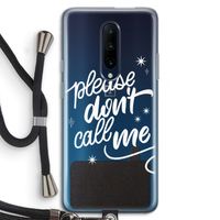 Don't call: OnePlus 7 Pro Transparant Hoesje met koord
