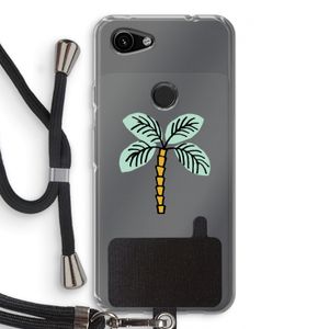 Palmboom: Pixel 3a Transparant Hoesje met koord