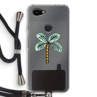 Palmboom: Pixel 3a Transparant Hoesje met koord