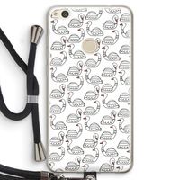 Zwanen: Huawei Ascend P8 Lite (2017) Transparant Hoesje met koord Zwanen: Huawei Ascend P8 Lite (2017) Transparant Hoesje met koord