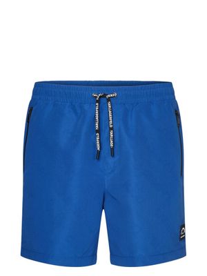 Karl Lagerfeld short de bain à logo imprimé - Bleu