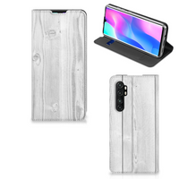 Xiaomi Mi Note 10 Lite Book Wallet Case White Wood