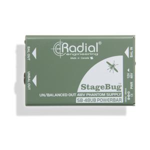 Radial SB-48UB Stage Bug DI-box met fantoomvoeding