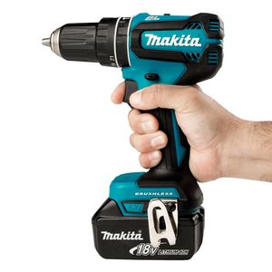 Makita DHP485Z boor Zonder sleutel 1,1 kg Zwart, Blauw